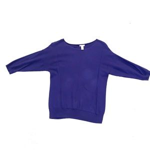 Royal Blue 3/4 Dolman Sleeve Chico’s Sweater